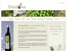 Tablet Screenshot of divineolive.com
